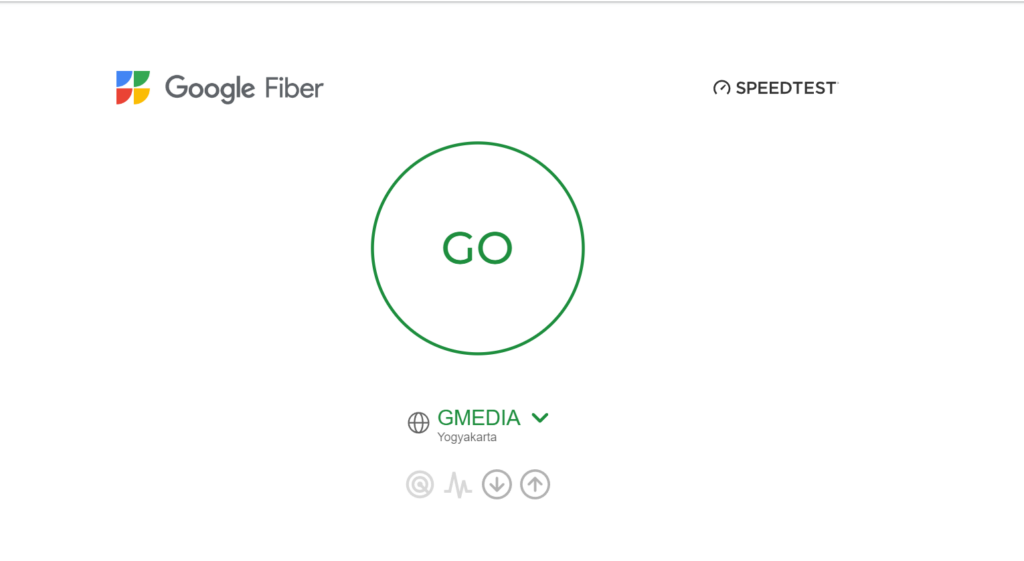 cara tes kecepatan internet dengan google fiber